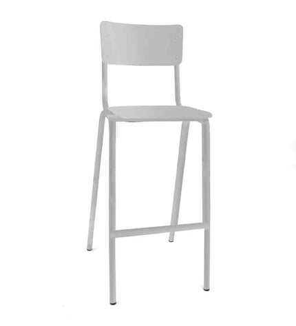 Workliving School Barstool - Wooden Design White