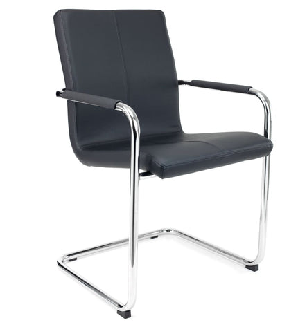 Meeting Chair S Series Black Vegan Leather
