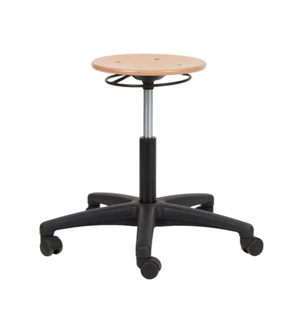 Workliving Rolling Stool A Class Wood (unassembled)