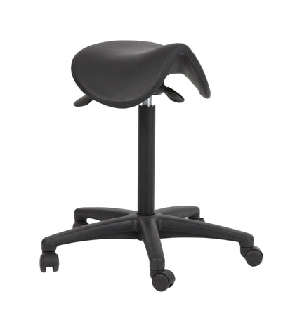Workliving Saddle Stool PUR - PUR Seat - Nylon Base - Office Stool (unassembled)