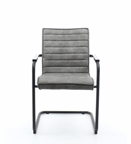Workliving Haven Dining Chair - Vegan Leather Grey