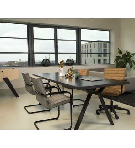 Workliving Haven Dining Chair - Vegan Leather Grey