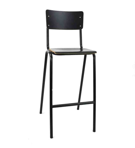 Workliving School Barstool - Wooden Design Black