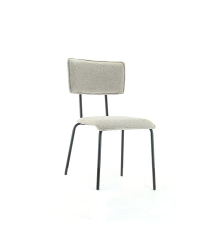 Workliving Eetkamerstoel Bo Society - Bouclé Shitake