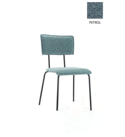 Workliving Eetkamerstoel Bo Society - Bouclé Petrol