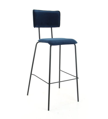 Workliving Bar Stool High Bo - Velvet Earth Indigo