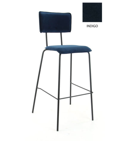 Workliving Bar Stool High Bo - Velvet Earth Indigo