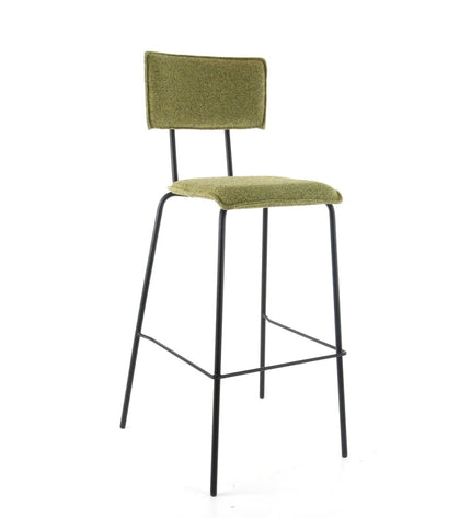 Workliving Barkruk Hoog Bo Society - Bouclé Mosterd