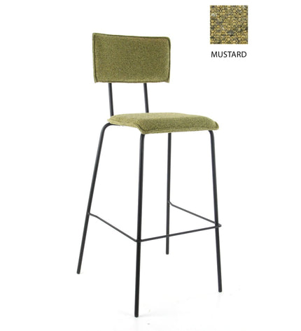 Workliving Bar Stool High Bo Society - Boucle Mustard