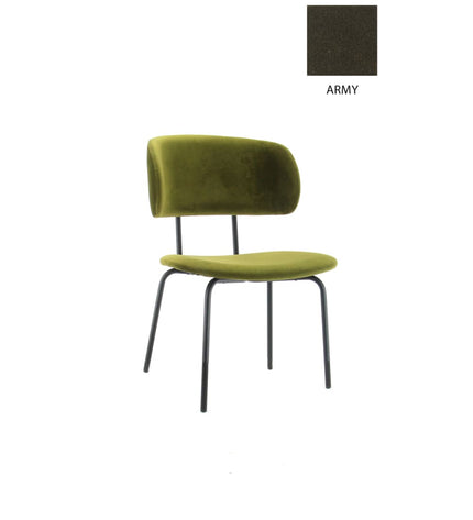 Workliving Dining Chair Bo RS - Velvet Earth Army
