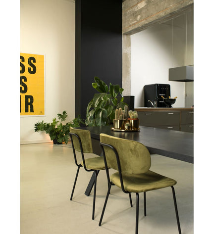 Workliving Dining Chair Bo RS - Velvet Earth Army