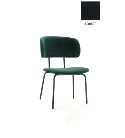 Workliving Dining Chair Bo RS - Velvet Earth Forest