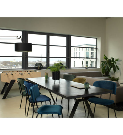 Workliving Eetkamerstoel Bo RS - Society Bouclé petrol