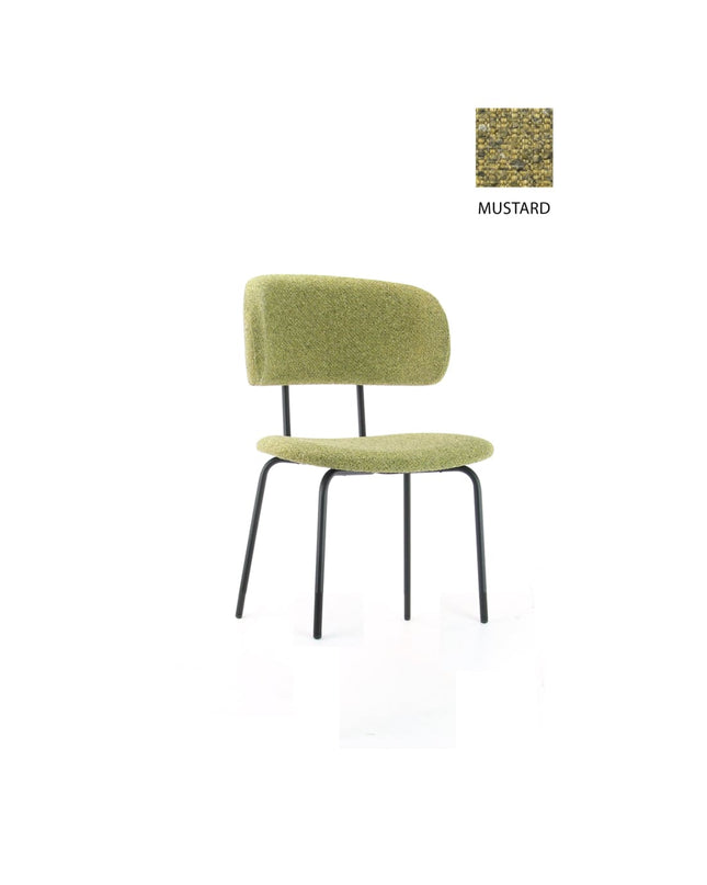 Workliving Eetkamerstoel Bo RS - Society Bouclé Mosterd