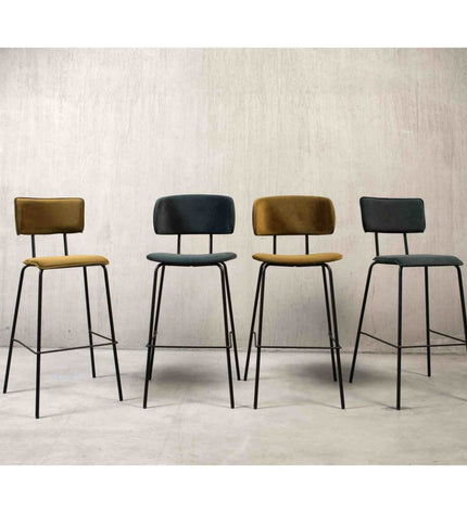 "Workliving Bar Stool High Bo RS - Velvet Earth Army"