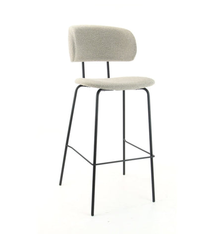 Workliving High Bar Stool Society Bo - Bouclé Shitake