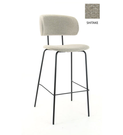 Workliving High Bar Stool Society Bo - Bouclé Shitake