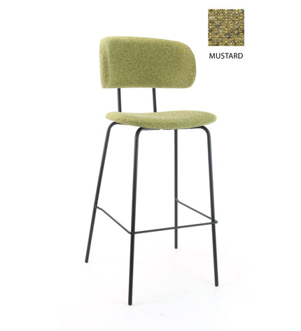 Workliving Bar Stool High Society Bo - Boucle Mustard