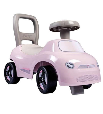 Smoby Loopauto zwart roze 2-in-1 speelgoed voor sport en outdoor, geschikt voor kinderen, met kleurrijk ontwerp en wielen.