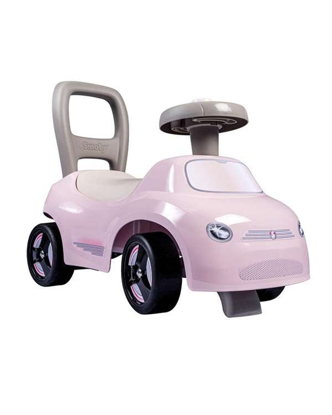 Smoby Loopauto zwart roze 2-in-1 speelgoed voor sport en outdoor, geschikt voor kinderen, met kleurrijk ontwerp en wielen.