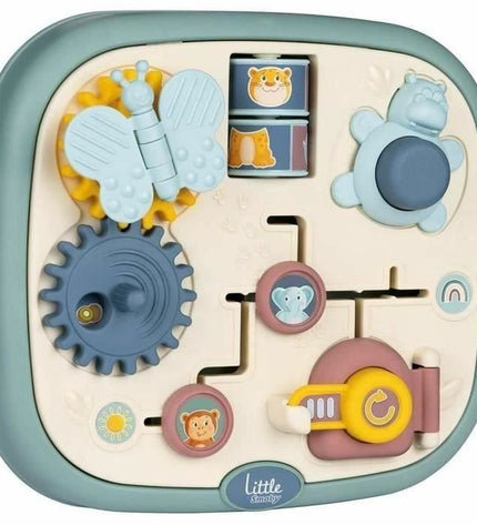 Smoby baby interactive toy with colorful buttons and shapes designed for young children to play and develop fine motor skills.