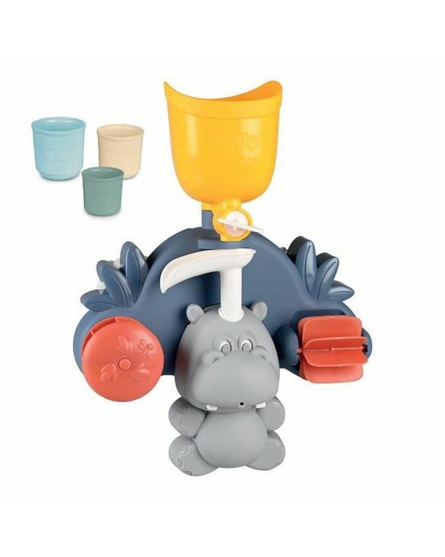 Smoby hippopotamus bath toy for kids, suitable for house and cooking play, floating plastic animal for bath time fun.