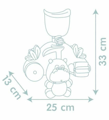 Smoby hippopotamus bath toy for kids, designed for water play and fun in the bath with colorful, durable plastic features.