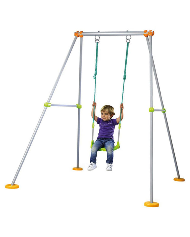BigBuy Fun metal swing set for children, measuring 180x164x168 cm, designed for outdoor play and sports activities.