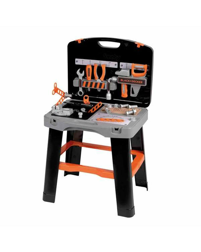 Smoby children's tool set with toy hammer, screwdriver, and pliers, perfect for imaginative play and pretend tools.