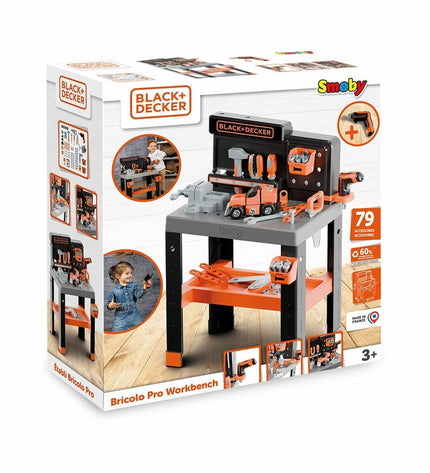 Smoby Reinig & Opberg Kit for pretend play, includes toy cleaning tools and storage box, suitable for children's imiteerspelletjes.