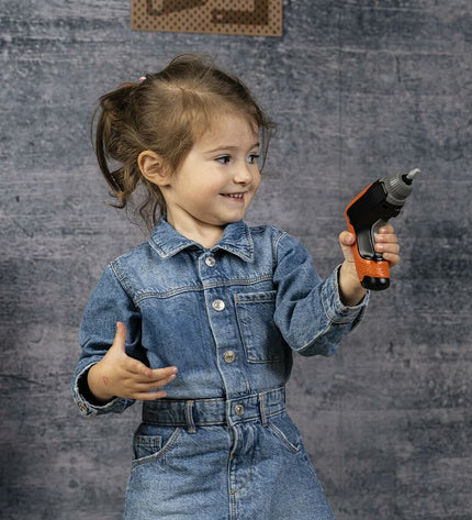 Smoby Reinig & Opberg Kit for pretend play, includes toy cleaning tools and storage case, designed for children's imaginative games.