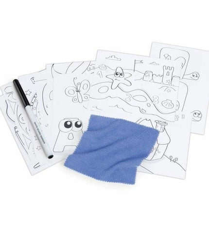 Blue Smoby Rek Smoby Magic Desk for kids, featuring a house and kitchen-themed furniture set with playful design.