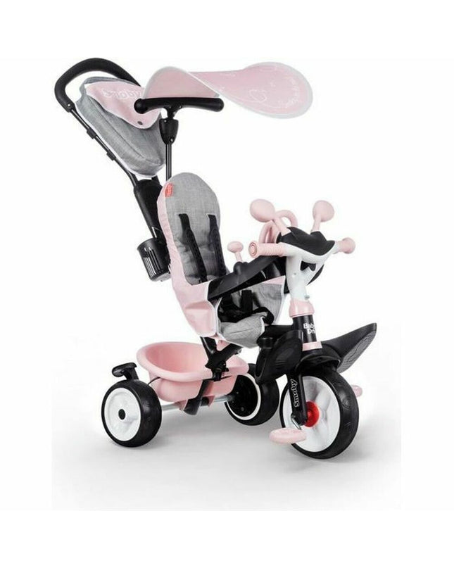Smoby driewieler toy for kids, colorful three-wheeled ride-on bike suitable for outdoor play and active fun.