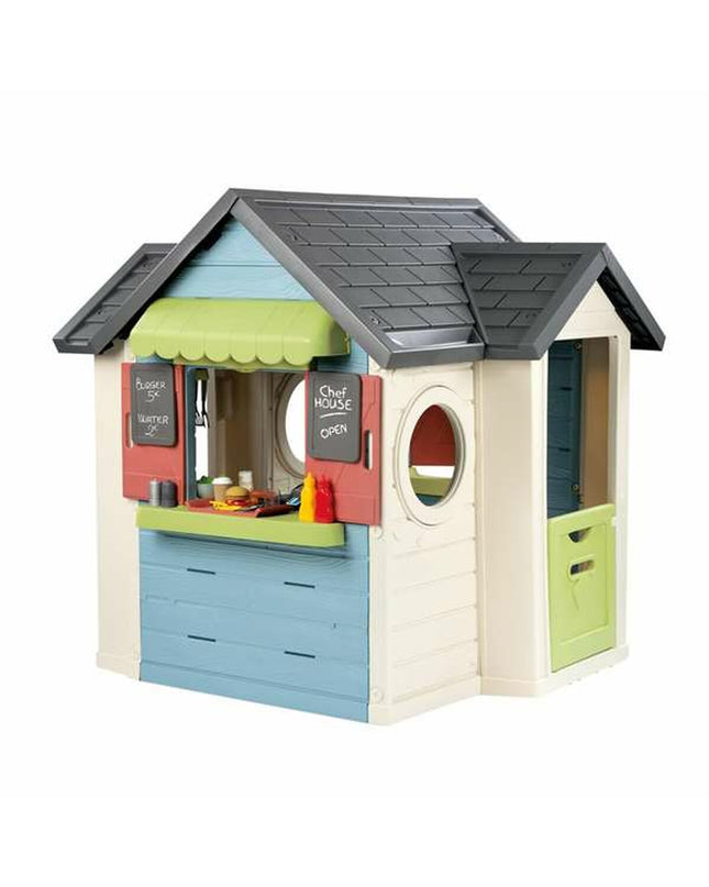 Smoby toy house for children with colorful exterior, ideal for outdoor play and imaginative fun.