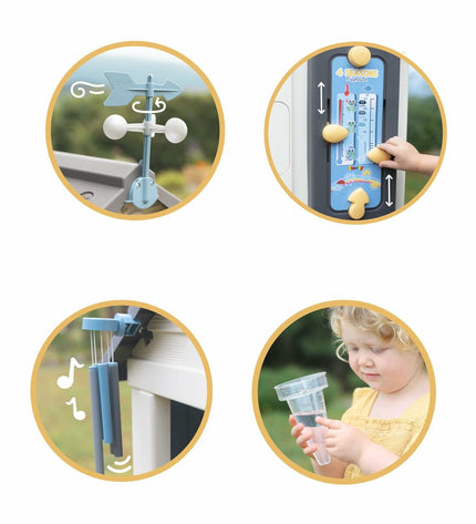 Smoby speelgoedhuis voor kinderen in outdoor speelgoed en games, met openlucht speelruimte en kleurrijk design.