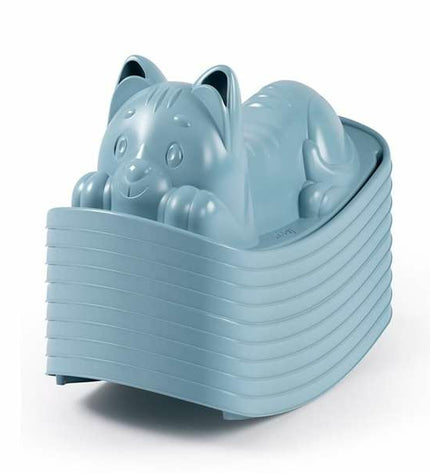 Blue Smoby Cat swing chair for children, outdoor toy with a sturdy frame and colorful design, suitable for active outdoor play.