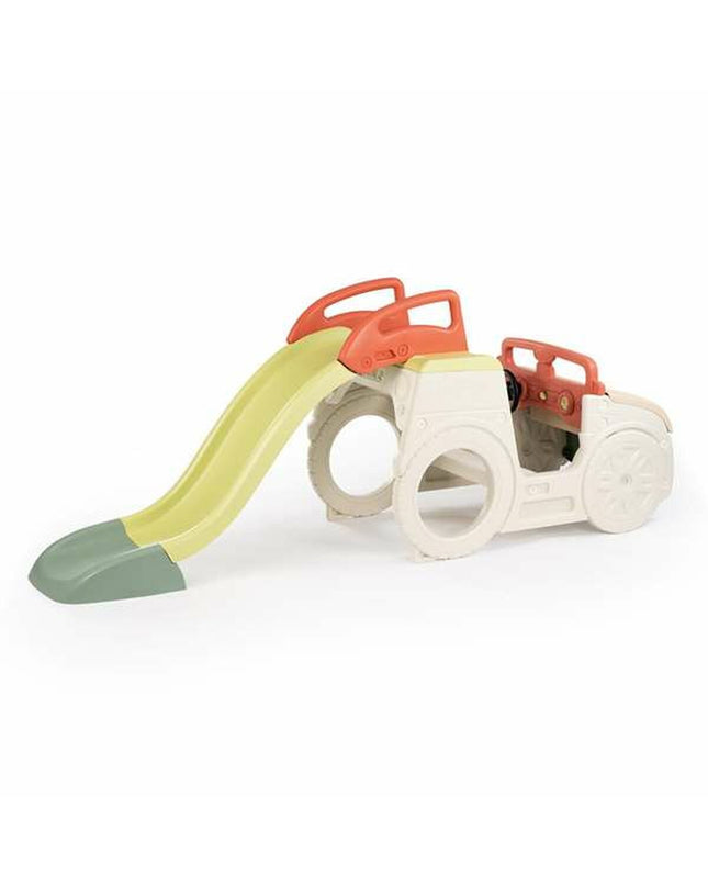 Colorful Smoby playground set with slides and climbing features for outdoor play, designed for children’s fun and activity.