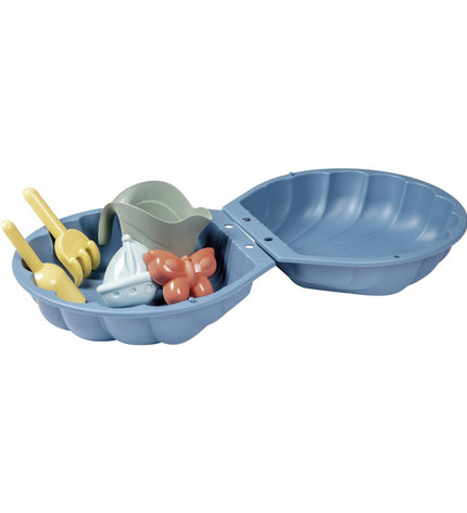 Smoby Life plastic sandbox for children, outdoor toy in bright colors, perfect for outdoor play and fun activities.