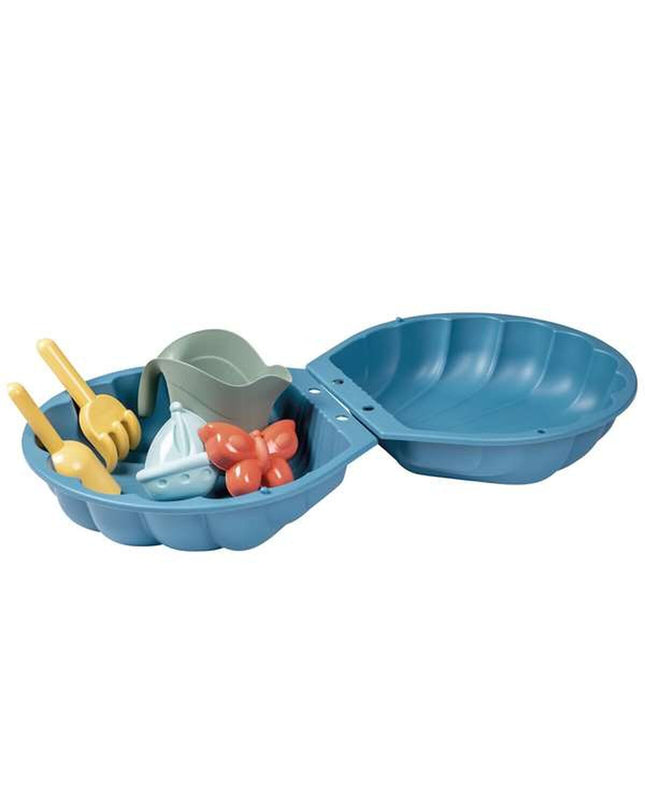 Smoby plastic sandbox for children, outdoor toy in bright colors, ideal for outdoor play and sports activities.