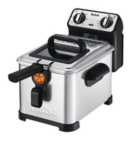 Tefal FR5161 stainless steel deep fryer with 2400W power, compact design for home cooking and frying tasks.