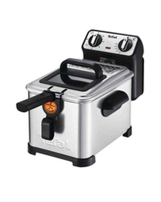 Tefal FR5161 stainless steel deep fryer with 2400W power, compact design for home cooking and frying tasks.