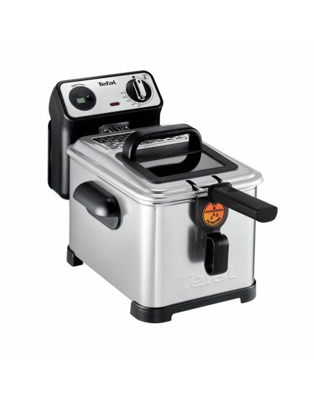 Tefal FR511170 2400W grey deep fryer with 3L capacity, compact kitchen appliance for home cooking and frying.
