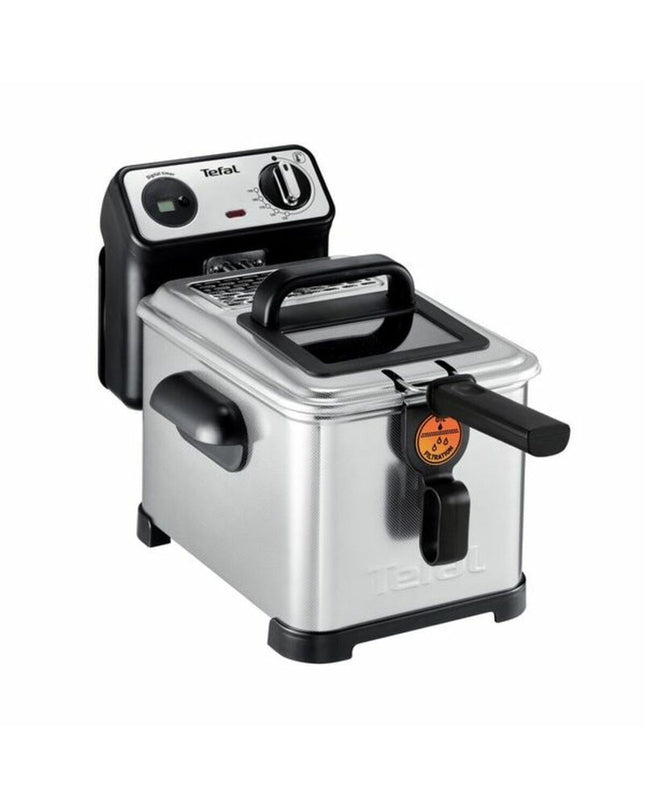 Tefal FR511170 2400W gray deep fryer with 3L capacity, compact kitchen appliance for home cooking.