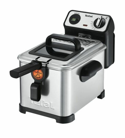 Tefal FR511170 2400W gray deep fryer with 3-liter capacity, compact kitchen appliance for home cooking and frying.