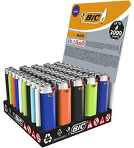 Bic multicolour lighter with 50 pieces and 50 parts, designed for household, cooking, and cleaning tasks.