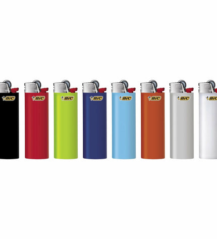 Bic multicolour lighter with 50 replaceable parts, designed for household, cooking, home care, and cleaning tasks.