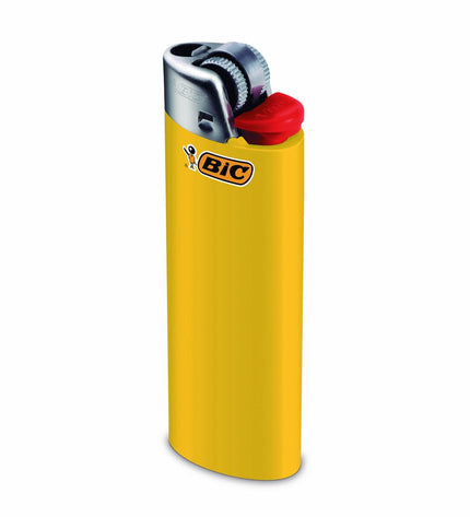 Bic multicolor lighter with 50 replacement parts, used for household lighting and kitchen or cleaning tasks.