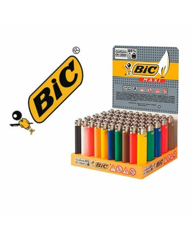Bic multicolour lighter with 50 parts for home, cooking, and cleaning tasks, featuring colorful design and multiple components.