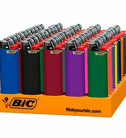 Bic multicolour lighter with 50 replacement parts, used for home, cooking, and household care.