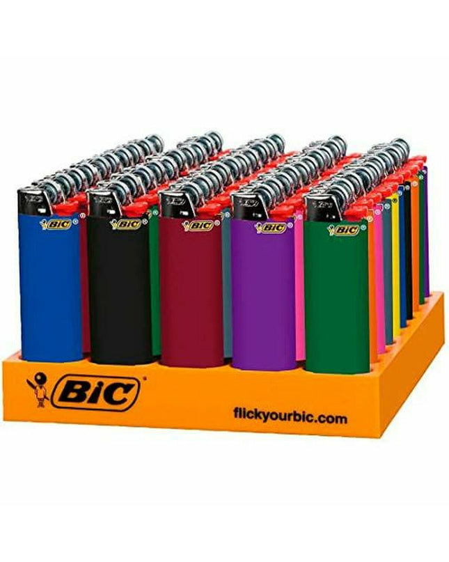 Bic multicolour lighter with 50 replacement parts, used for home, cooking, and household care.